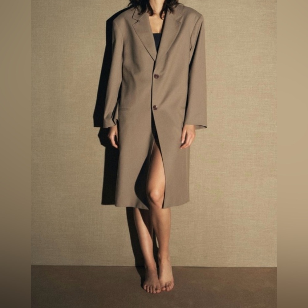 Zara ZW Collection Straight Cut Wool Coat, Limited Edition - Picture 12 of 12